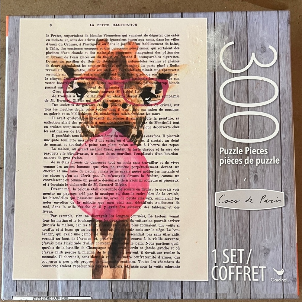 🧩300 piece Coco de Paris “Giraffe with Bubblegum”. Adorable and unique. Complete